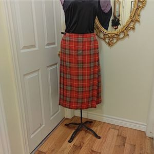 100% Scottish Wool Wrap Skirt/ Kilt
